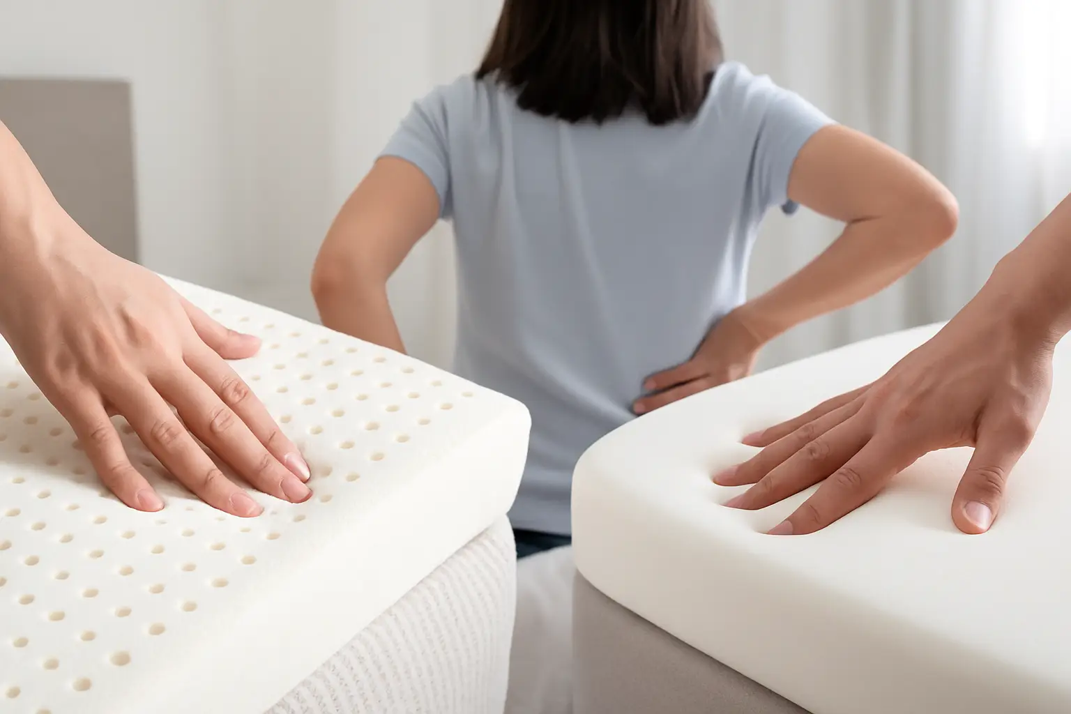 Latex vs Memory Foam for Back Pain - Azure